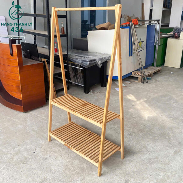 Kệ Treo Quần Áo Cũ Thiết Kế Kèm 2 Tầng Tiện Lợi