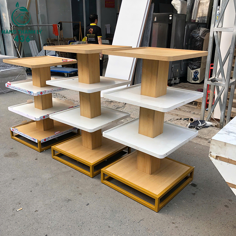 Kệ Trưng Bày Cũ 60CMX60CMX95CM Màu Gỗ Phối Trắng (Nhiều Kích Thước) ke-trung-bay-cu-60cmx60cmx95cm-mau-go-phoi-trang-nhieu-kich-thuoc-1 Kệ Trưng Bày Cũ 60CMX60CMX95CM Màu Gỗ Phối Trắng (Nhiều Kích Thước)