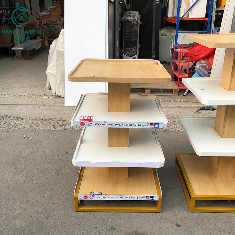 Kệ Trưng Bày Cũ 60CMX60CMX95CM Màu Gỗ Phối Trắng (Nhiều Kích Thước) ke-trung-bay-cu-60cmx60cmx95cm-mau-go-phoi-trang-nhieu-kich-thuoc-2 Kệ Trưng Bày Cũ 60CMX60CMX95CM Màu Gỗ Phối Trắng (Nhiều Kích Thước)