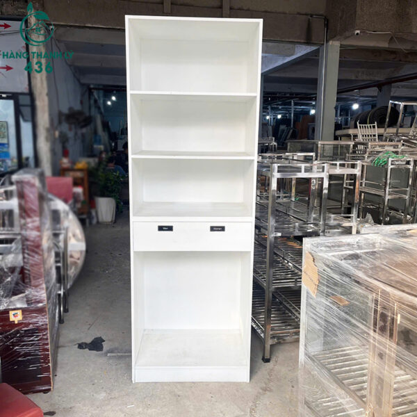 ke-trung-bay-cu-80cmx2m35x55cm-mau-trang-kem-ngan-keo (2) ke trung bay cu 80cmx2m35x55cm mau trang kem ngan keo 2