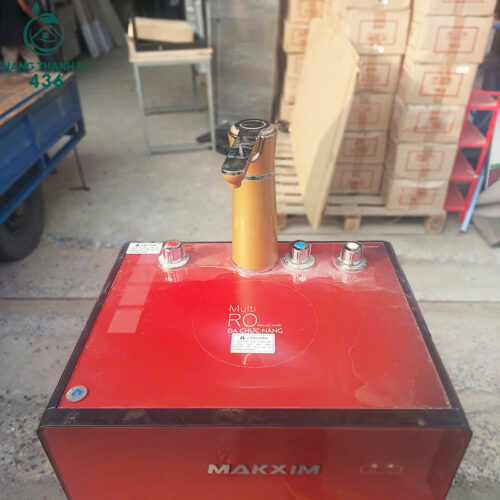 Máy Lọc Nước Cũ Makxim RO Màu Đỏ Có Nóng Lạnh
