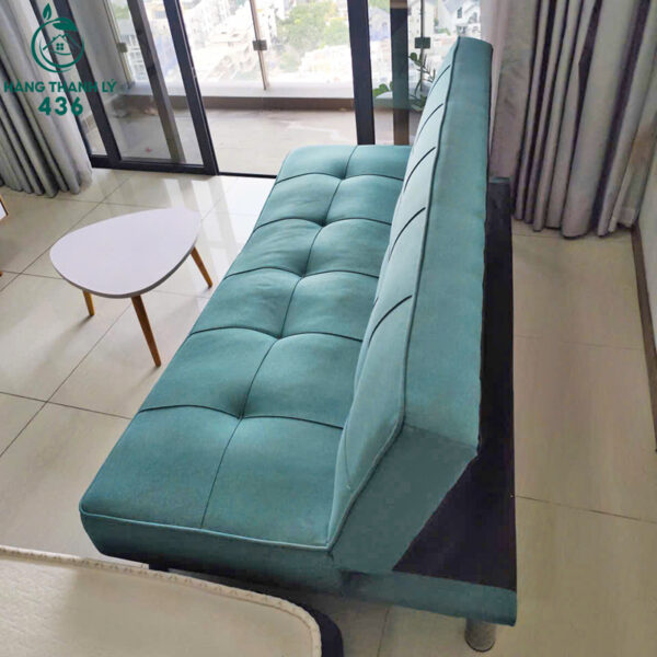 sofa giuong cu mau xanh ngoc boc dem 1