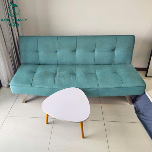 sofa giuong cu mau xanh ngoc boc dem 2
