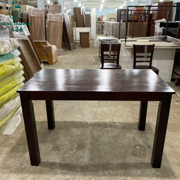 thanh ly bo ban an go 4 ghe mau nau dam moi 99 6