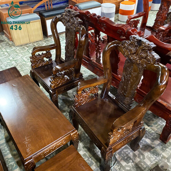 thanh ly bo ban ghe go tram tay 10 cham rong bat tien moi 99 1