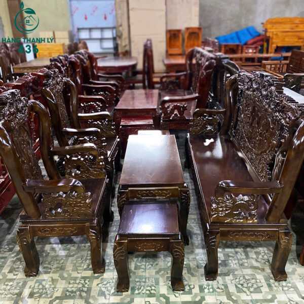 thanh ly bo ban ghe go tram tay 10 cham rong bat tien moi 99 3