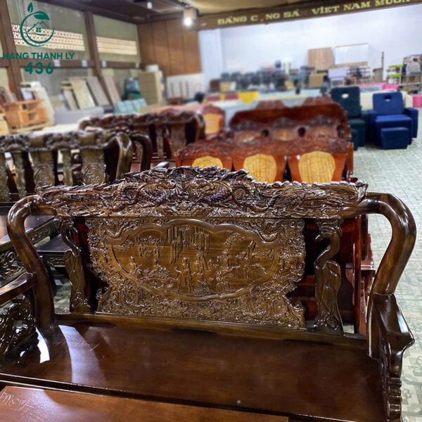 thanh ly bo ban ghe go tram tay 10 cham rong bat tien moi 99 6