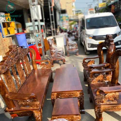 thanh ly bo ban ghe go tram tay 12 cham rong noi moi 99 5