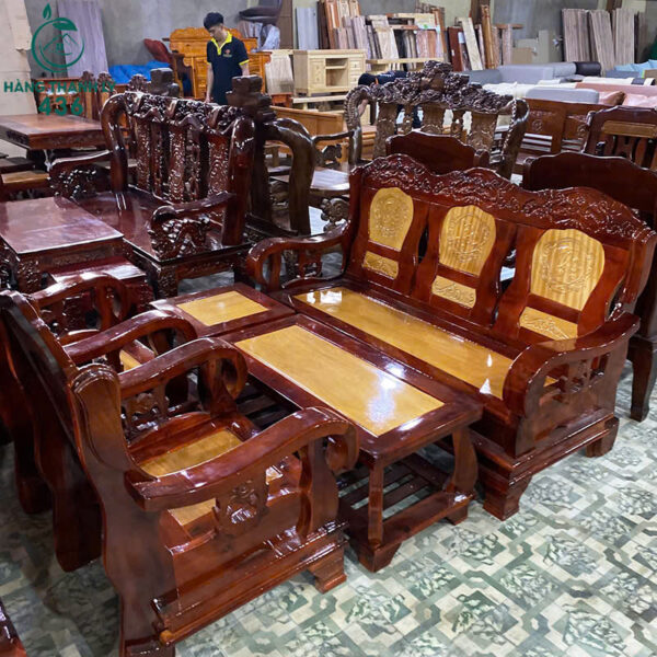 Thanh Lý Bộ Bàn Ghế Gỗ Tràm Trung Nhỏ Mới 99%