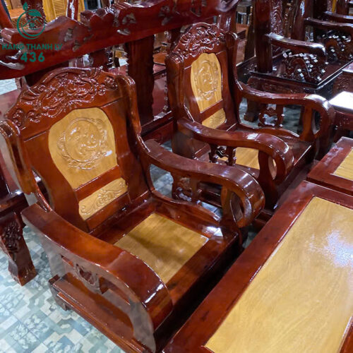 Thanh Lý Bộ Bàn Ghế Gỗ Tràm Trung Nhỏ Mới 99%