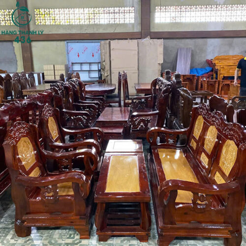 Thanh Lý Bộ Bàn Ghế Gỗ Tràm Trung Nhỏ Mới 99%