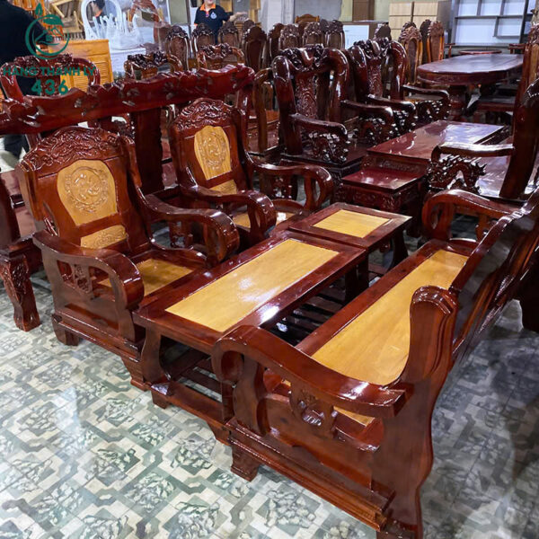 Thanh Lý Bộ Bàn Ghế Gỗ Tràm Trung Nhỏ Mới 99%