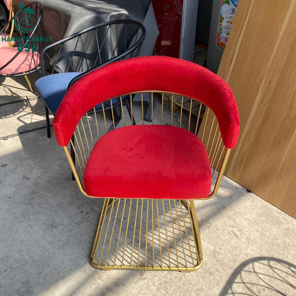 thanh ly ghe cafe khung kim loai nem do moi 99 nhieu mau 1