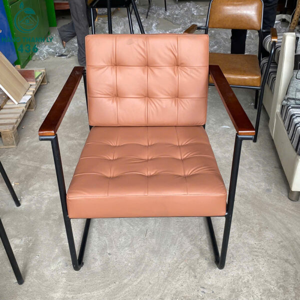 thanh ly ghe cafe khung kim loai nem do moi 99 nhieu mau 3