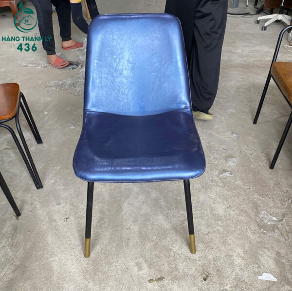 thanh ly ghe cafe nem da mau xanh moi 99