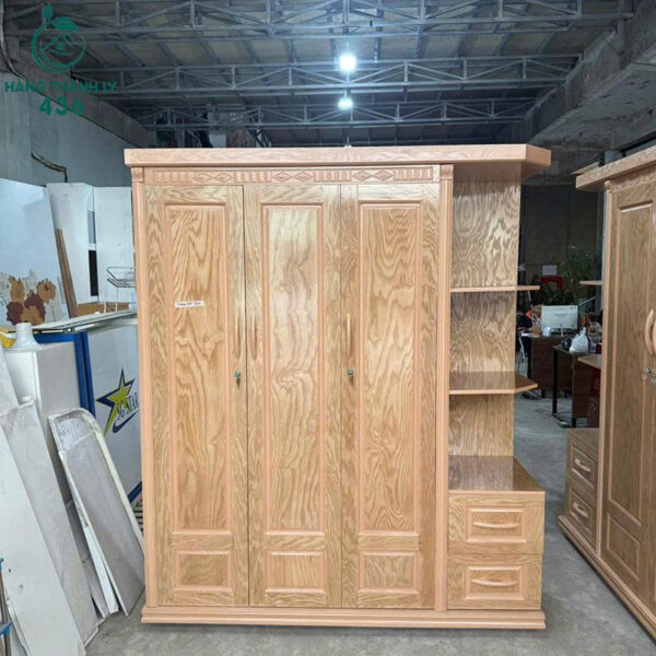 thanh ly tu quan ao go soi ket hop ke goc tien loi moi 99 1