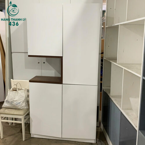 Tủ Đựng Đồ Cũ 1MX2MX30CM 4 Cánh Màu Trắng 3 tu dung do cu 1mx2mx30cm 4 canh mau trang 1