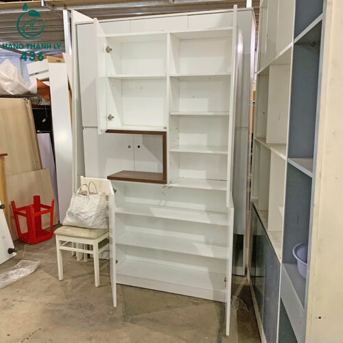 Tủ Đựng Đồ Cũ 1MX2MX30CM 4 Cánh Màu Trắng 2 tu dung do cu 1mx2mx30cm 4 canh mau trang 3