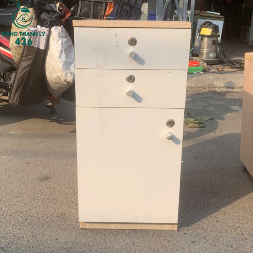 Tủ Hồ Sơ Cá Nhân Cũ Màu Trắng Kem Hiện Đại