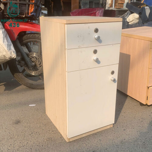 Tủ Hồ Sơ Cá Nhân Cũ Màu Trắng Kem Hiện Đại