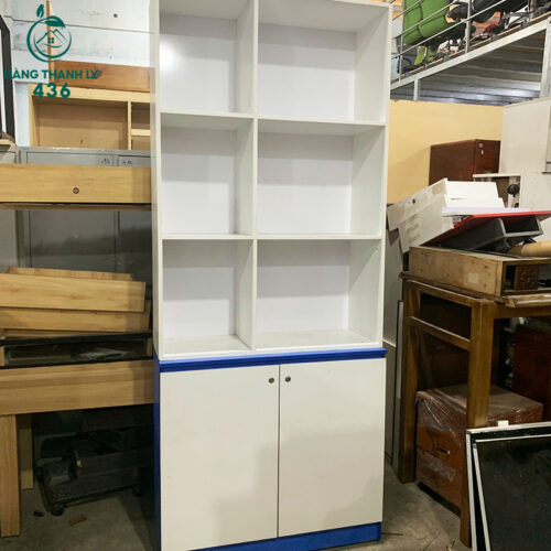 tu ho so cu 80cmx2m4 phoi mau xanh trang nhieu ngan ke 3