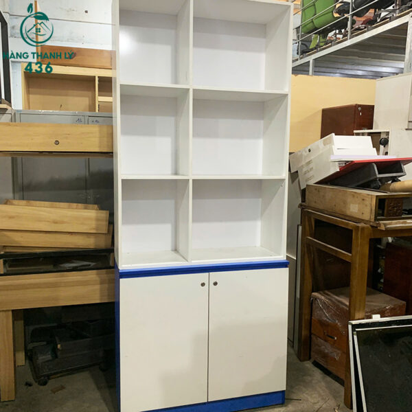 tu ho so cu 80cmx2m4 phoi mau xanh trang nhieu ngan ke 3