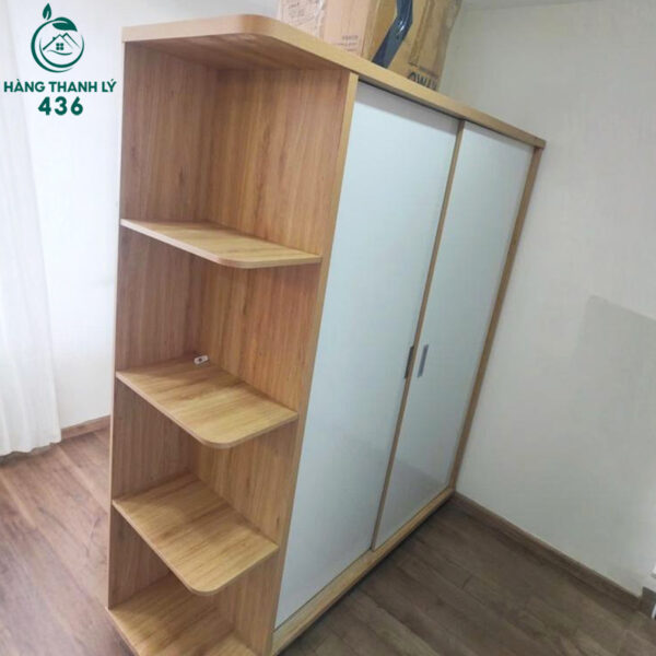 tu quan ao cu 1m8x2mx60cm cua lua ket hop ke trang tri ben hong 2