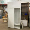 Tủ Quần Áo Cũ 1MX2M2 Cánh Lùa Màu Trắng Có Ngăn Kệ