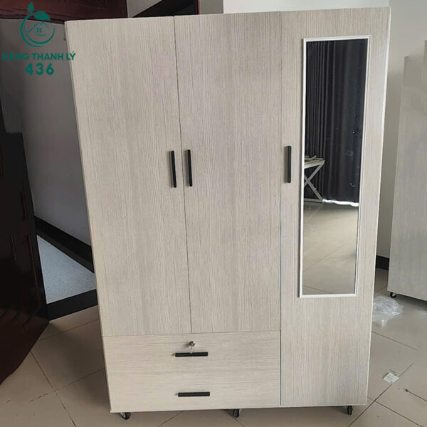 Tủ Quần Áo Cũ 3 Cánh Có Gương Tiện Dụng