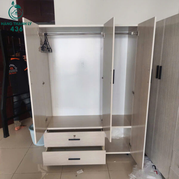 Tủ Quần Áo Cũ 3 Cánh Có Gương Tiện Dụng