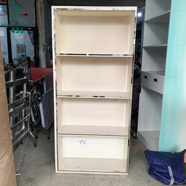 Tủ Trưng Bày Cũ 90CMX1M9 Màu Trắng Nhiều Ngăn