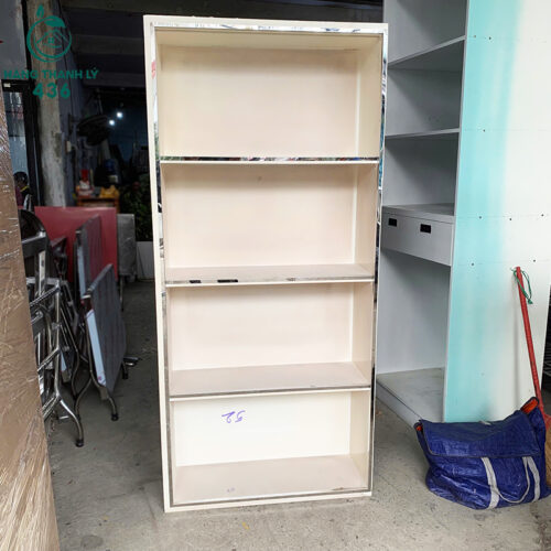 Tủ Trưng Bày Cũ 90CMX1M9 Màu Trắng Nhiều Ngăn
