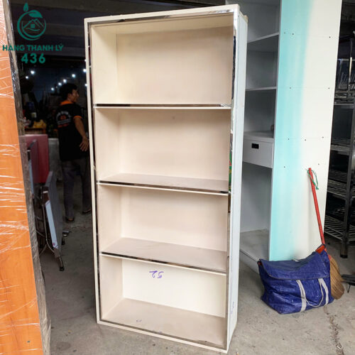 Tủ Trưng Bày Cũ 90CMX1M9 Màu Trắng Nhiều Ngăn