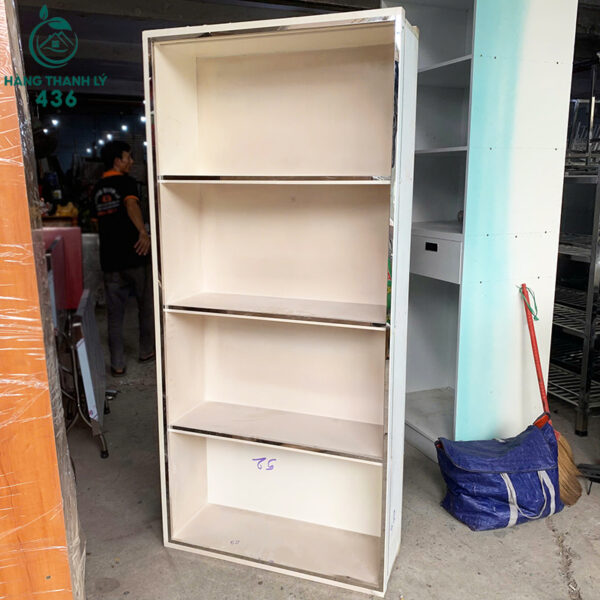 Tủ Trưng Bày Cũ 90CMX1M9 Màu Trắng Nhiều Ngăn