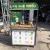 Xe Bán Nước Cũ 1M1X94CMX70CM Gắn Menu Trưng Bày Rõ Ràng