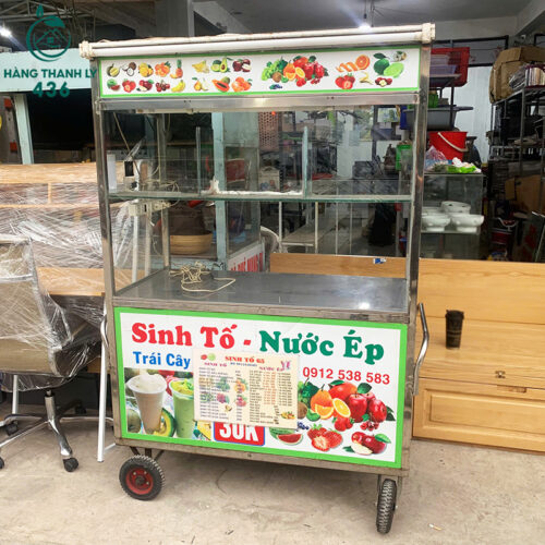 Xe Bán Sinh Tố Cũ Kèm Tủ Kính Trưng Bày