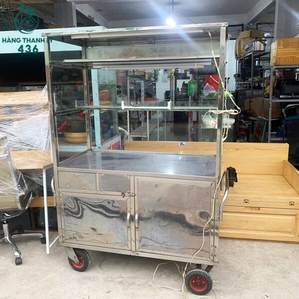 Xe Bán Sinh Tố Cũ Kèm Tủ Kính Trưng Bày