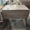 Bàn Làm Việc Cũ 80CM Có Lỗ Đi Dây Điện 2 ban lam viec cu 80cmx60cm co vach ngan go mau nau van 1 1