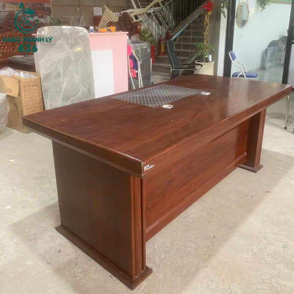 Bàn Làm Việc Giám Đốc Cũ Gỗ Màu Nâu Đậm