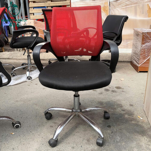 Ghế Văn Phòng Xoay Cũ TP4 Lưng Lưới Đỏ