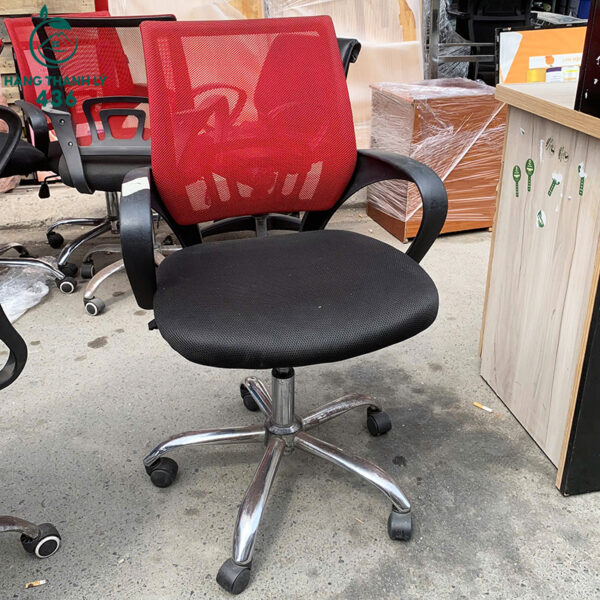 Ghế Văn Phòng Xoay Cũ TP4 Lưng Lưới Đỏ