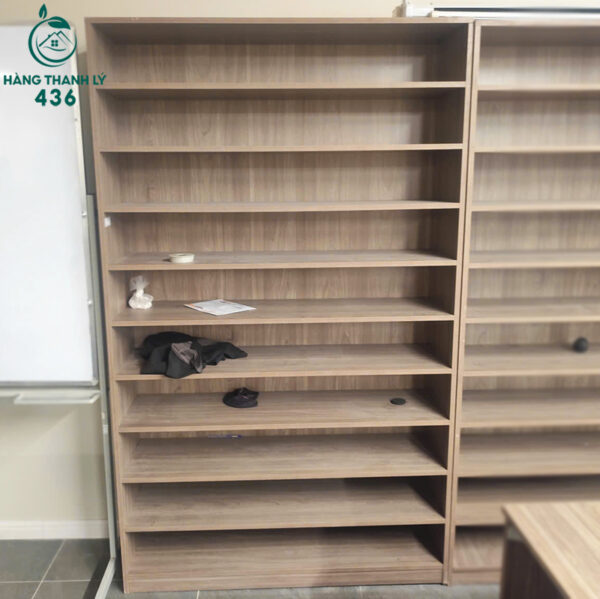 ke ho so cu 1mx2mx35cm nhieu ngan go mau nau