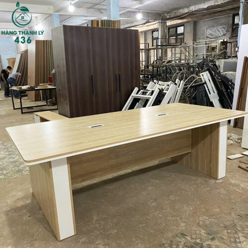 thanh ly ban hop go 2m4x1m2 van go dep hang moi 99 1