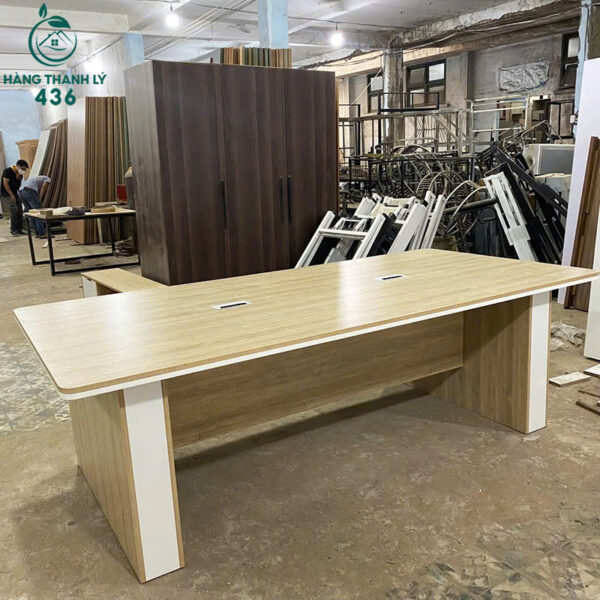 thanh ly ban hop go 2m4x1m2 van go dep hang moi 99 1