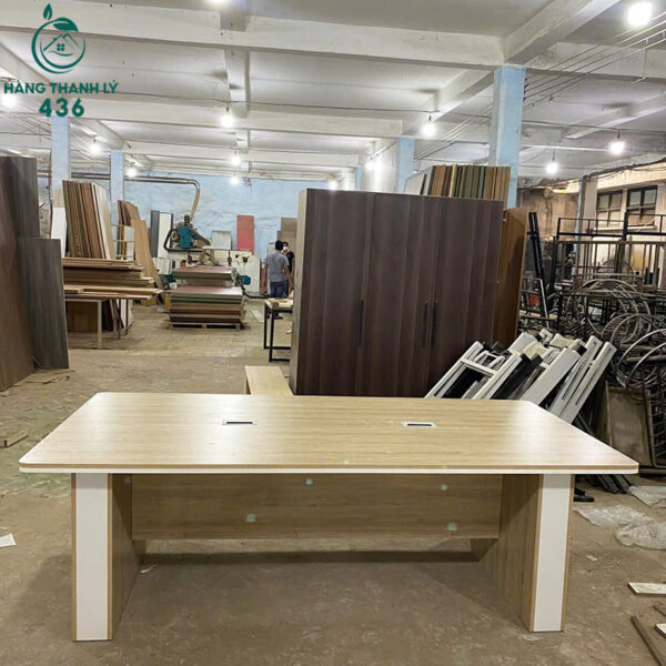 thanh ly ban hop go 2m4x1m2 van go dep hang moi 99 4