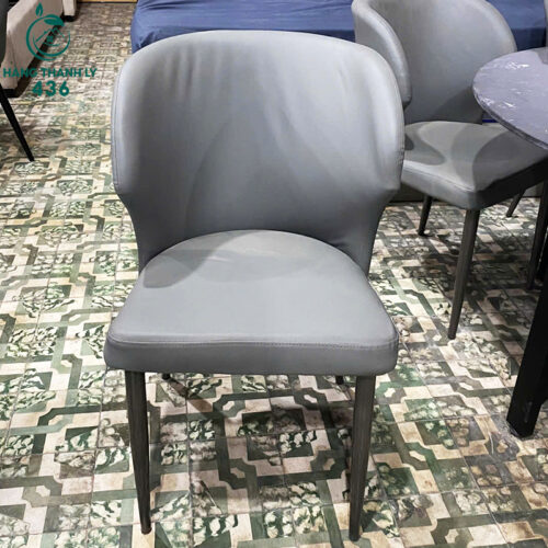 thanh ly bo ban an 6 ghe boc da xam moi 99 4