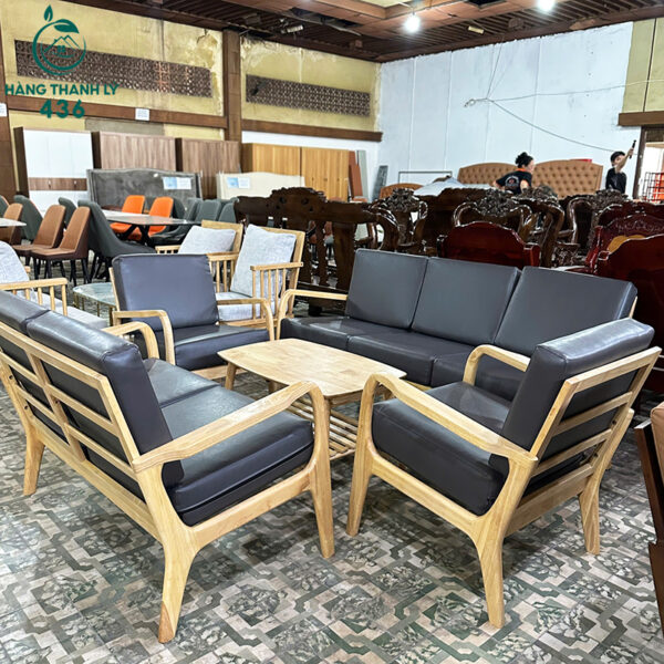 thanh ly bo sofa go nem da xam moi 99 2