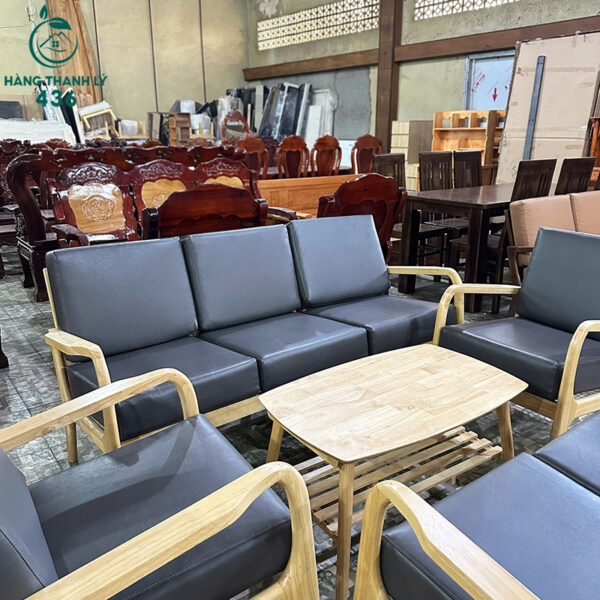 thanh ly bo sofa go nem da xam moi 99 4