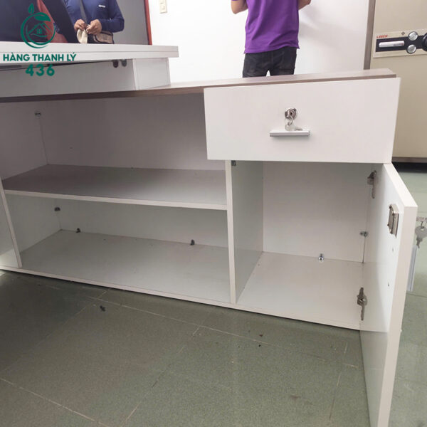 ban giam doc cu 1m95x1x4x80cm mat go ket hop trang 2