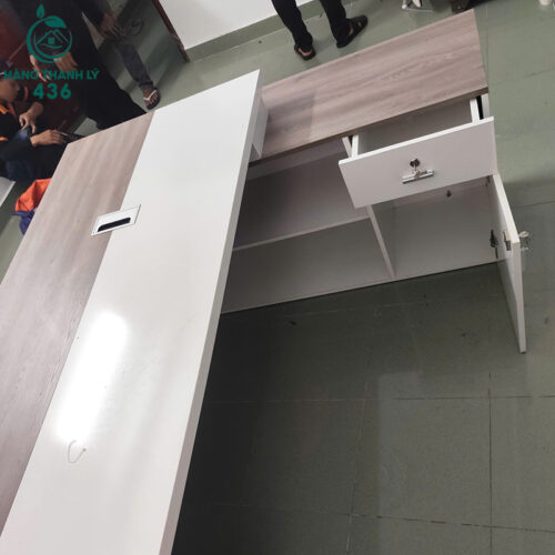 ban giam doc cu 1m95x1x4x80cm mat go ket hop trang 4